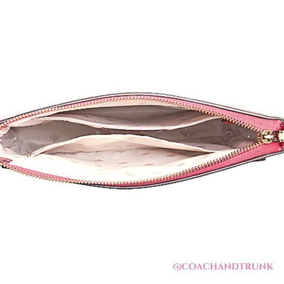 KATE SPADE Saffiano Leather Sadie North South Crossbody Bikini Pink NWT - Picture 3 of 9